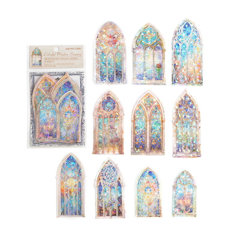 ガラス窓ステッカー スクラップブッキング