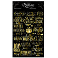 Vintage Gold Foil Christmas Rub-on Stickers