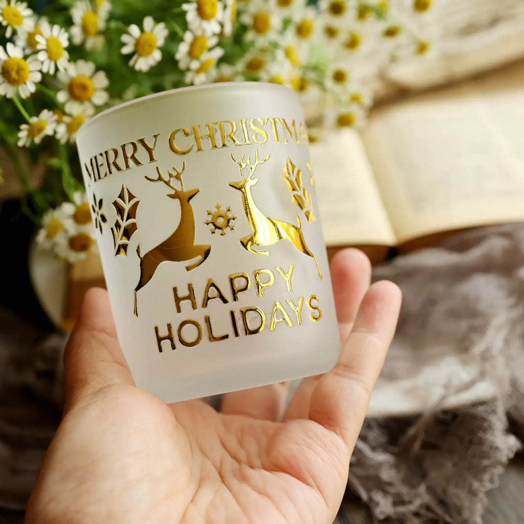 Gold Foil Holiday Christmas transfer Stickers