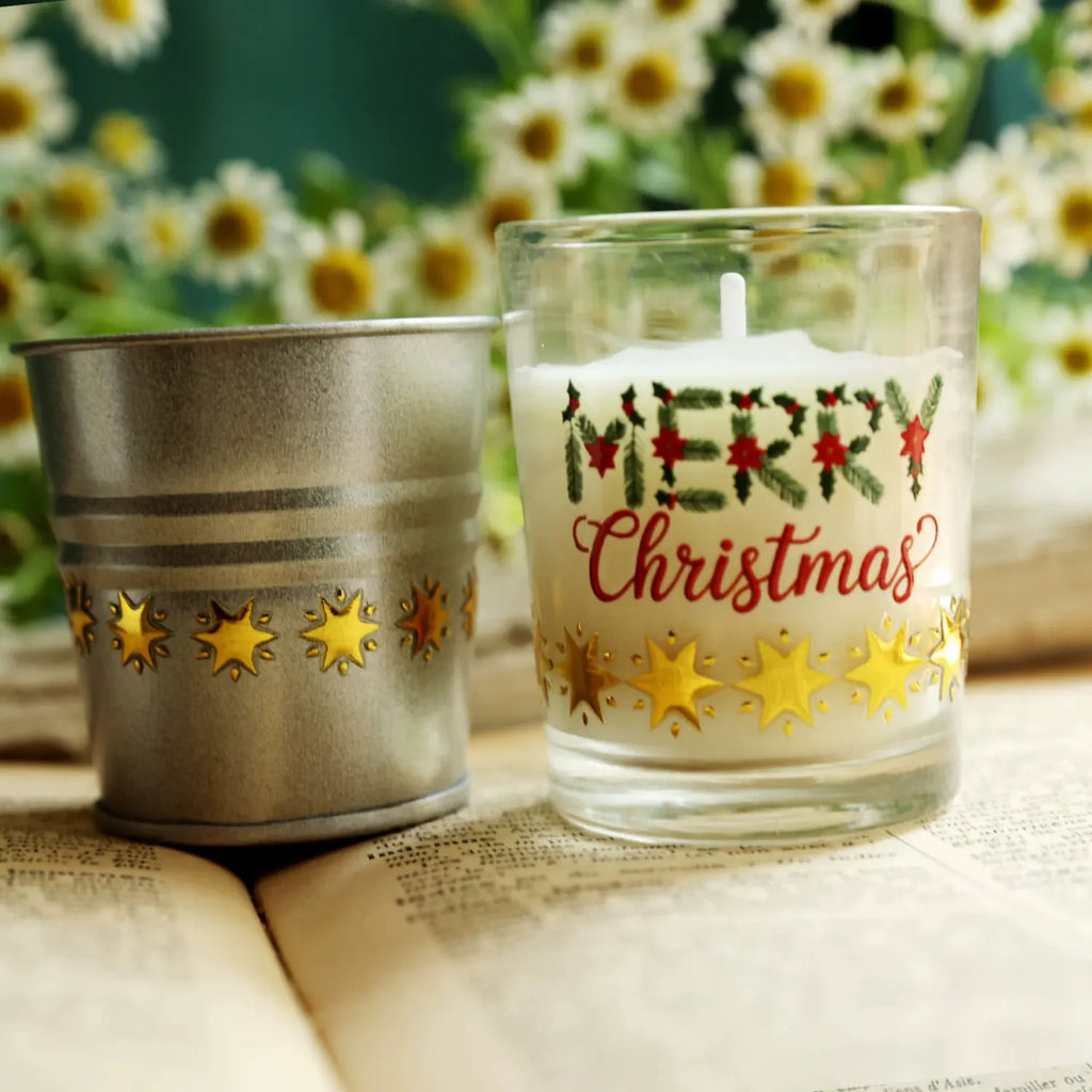 Gold Foil Holiday Christmas transfer Stickers