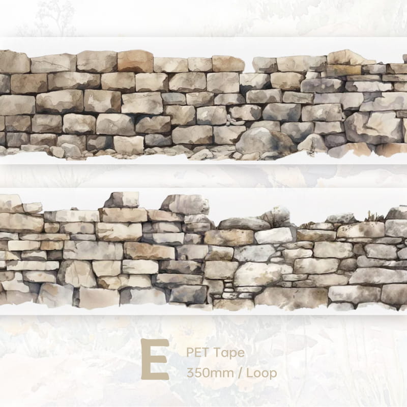 Ruban adhésif PET de la série Green Field Flower Wall