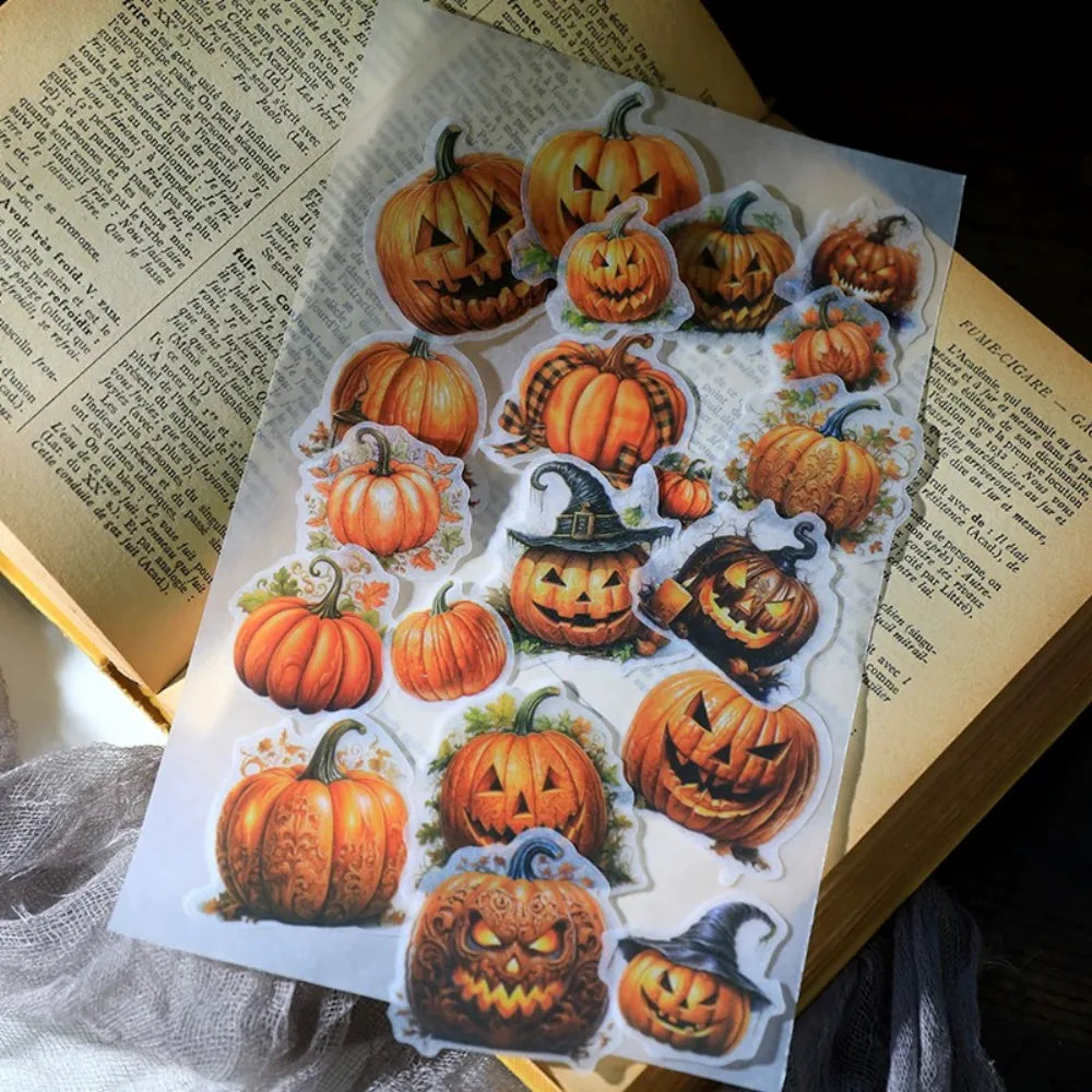 Halloween Vellum Stickers – Pumpkin