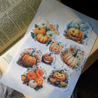 Halloween Vellum Stickers – Pumpkin