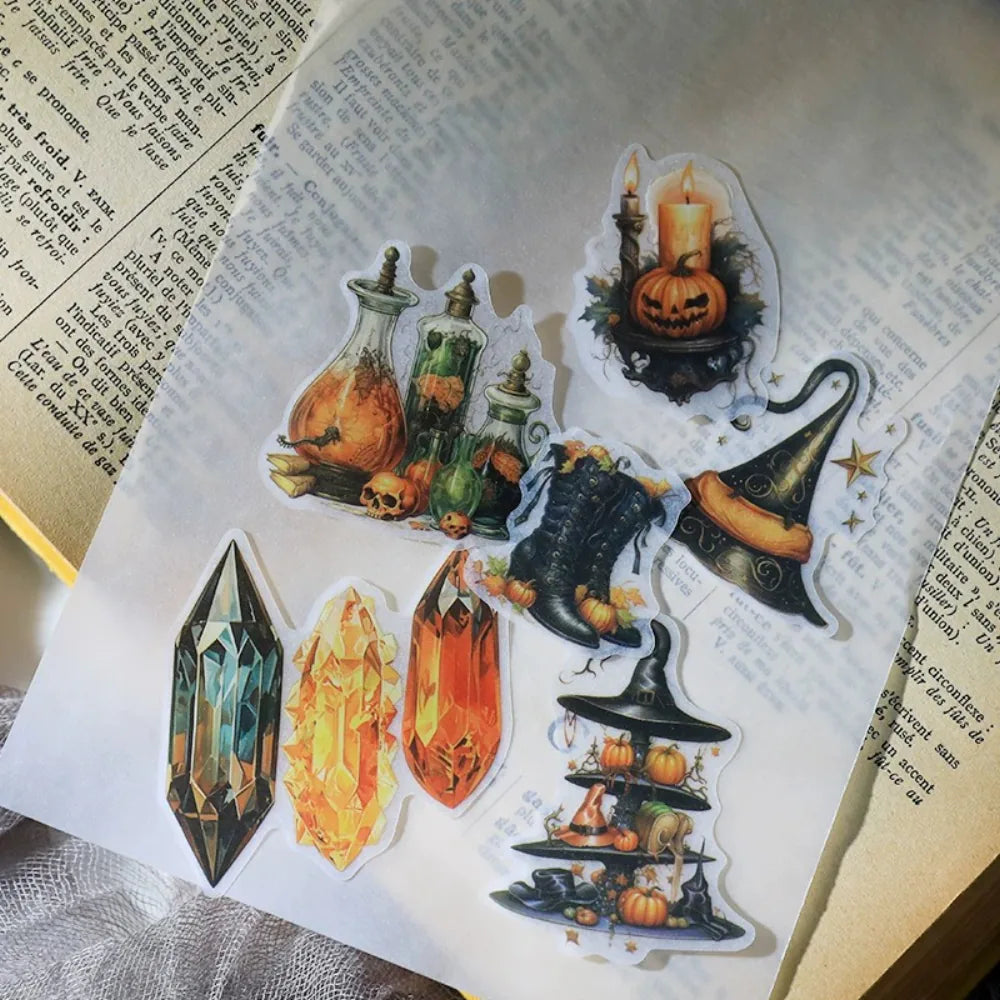 Halloween Vellum Stickers – Pumpkin