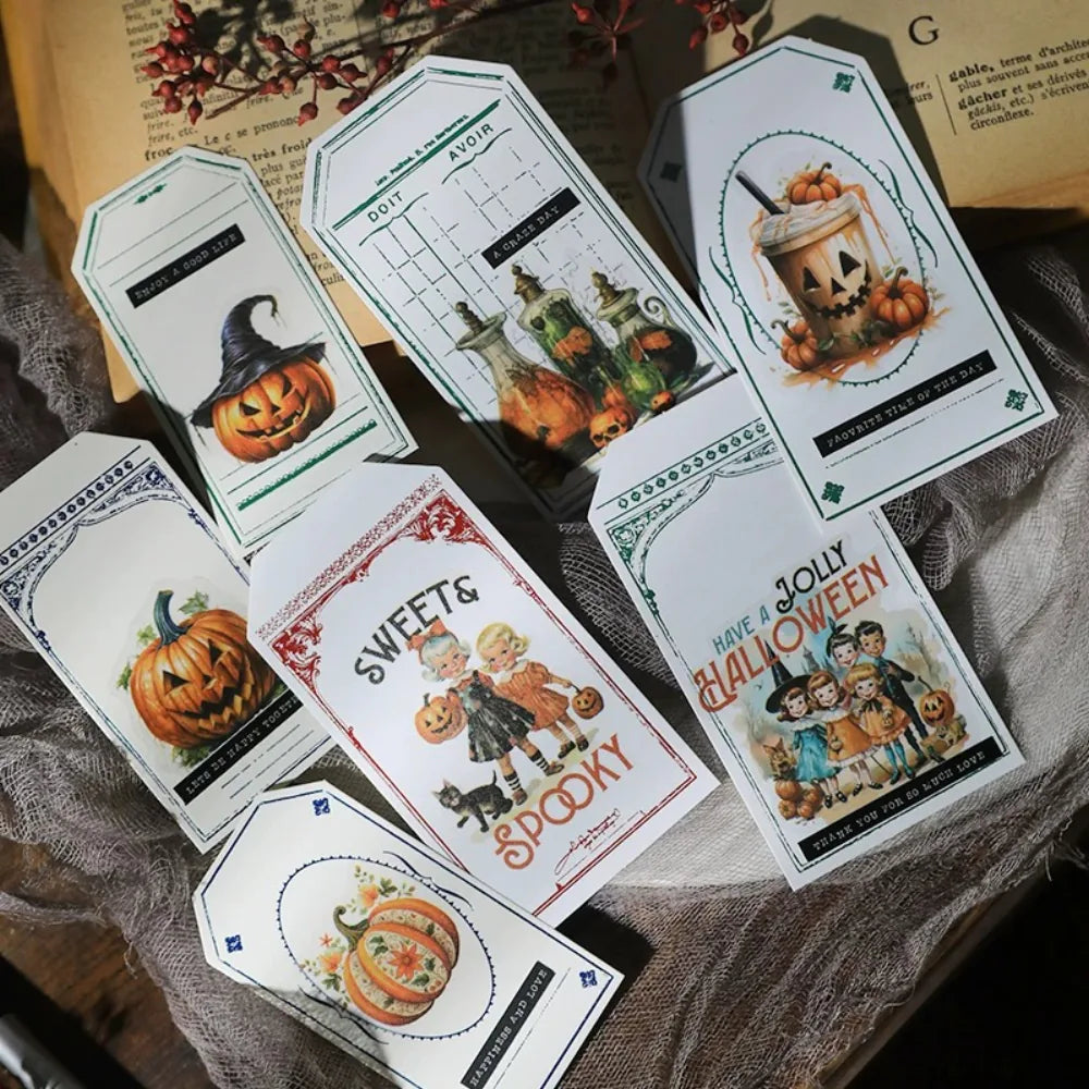 Halloween Vellum Stickers – Pumpkin