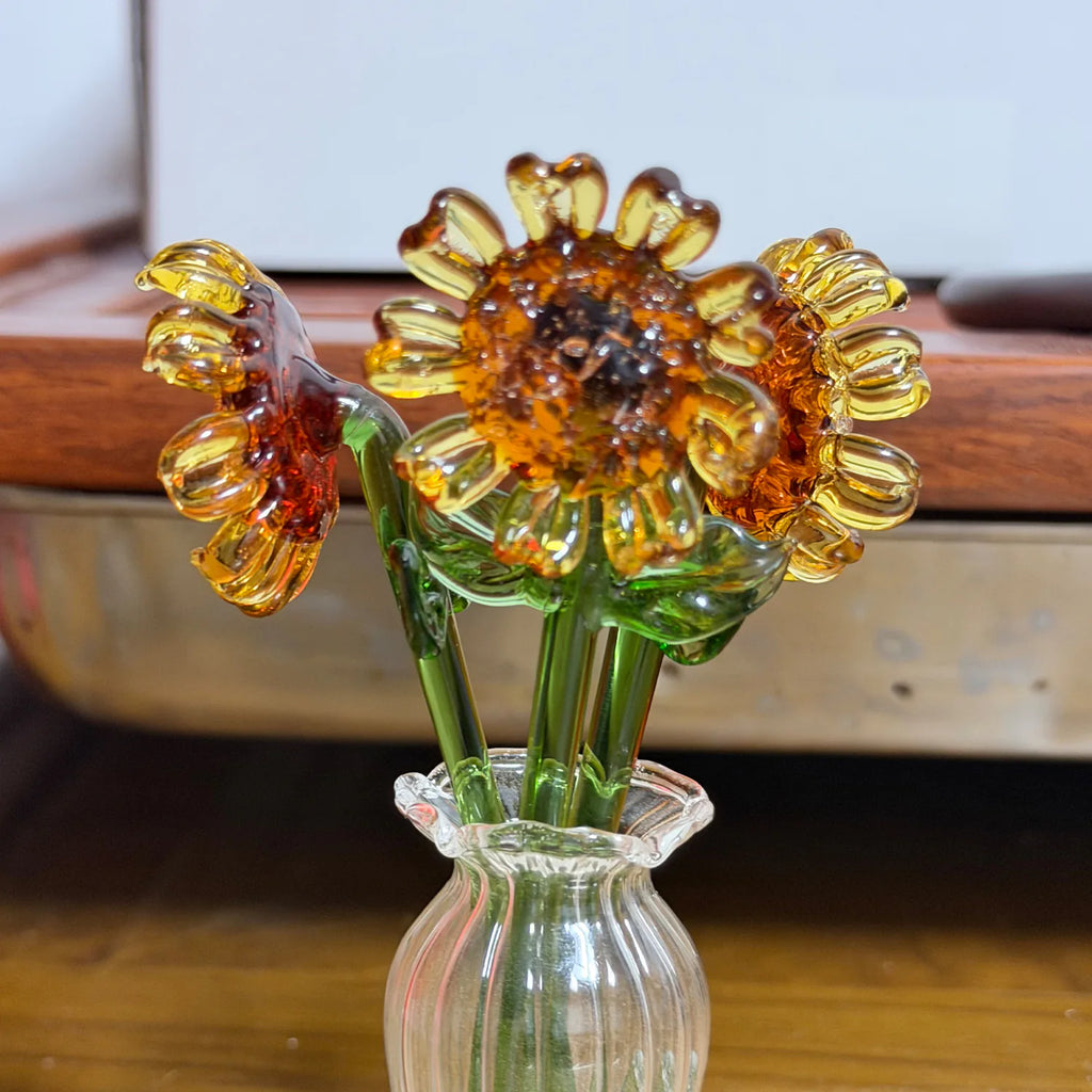 Mini figurines en verre faites à la main – Pivoine Lotus