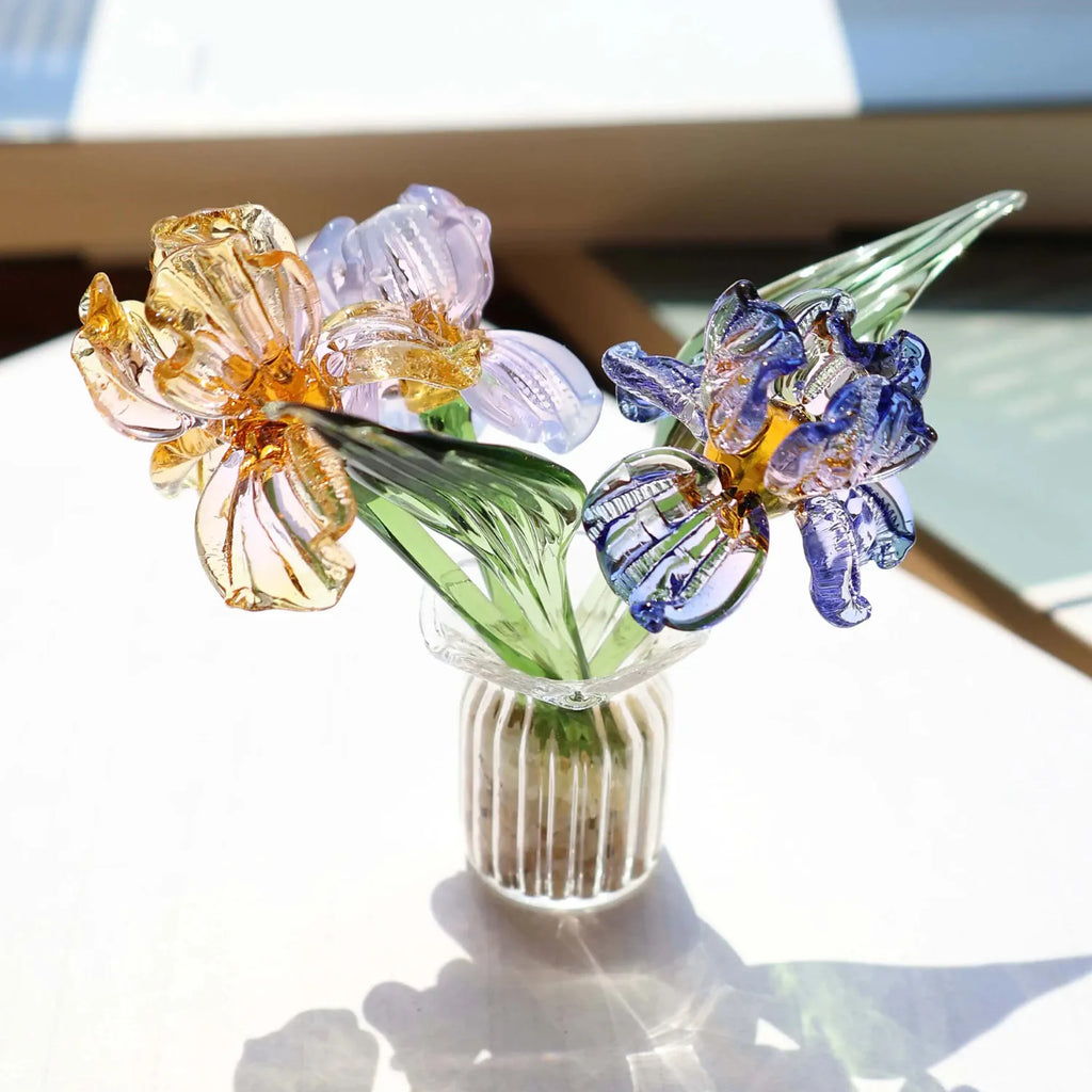 Mini figurines en verre faites à la main – Pivoine Lotus