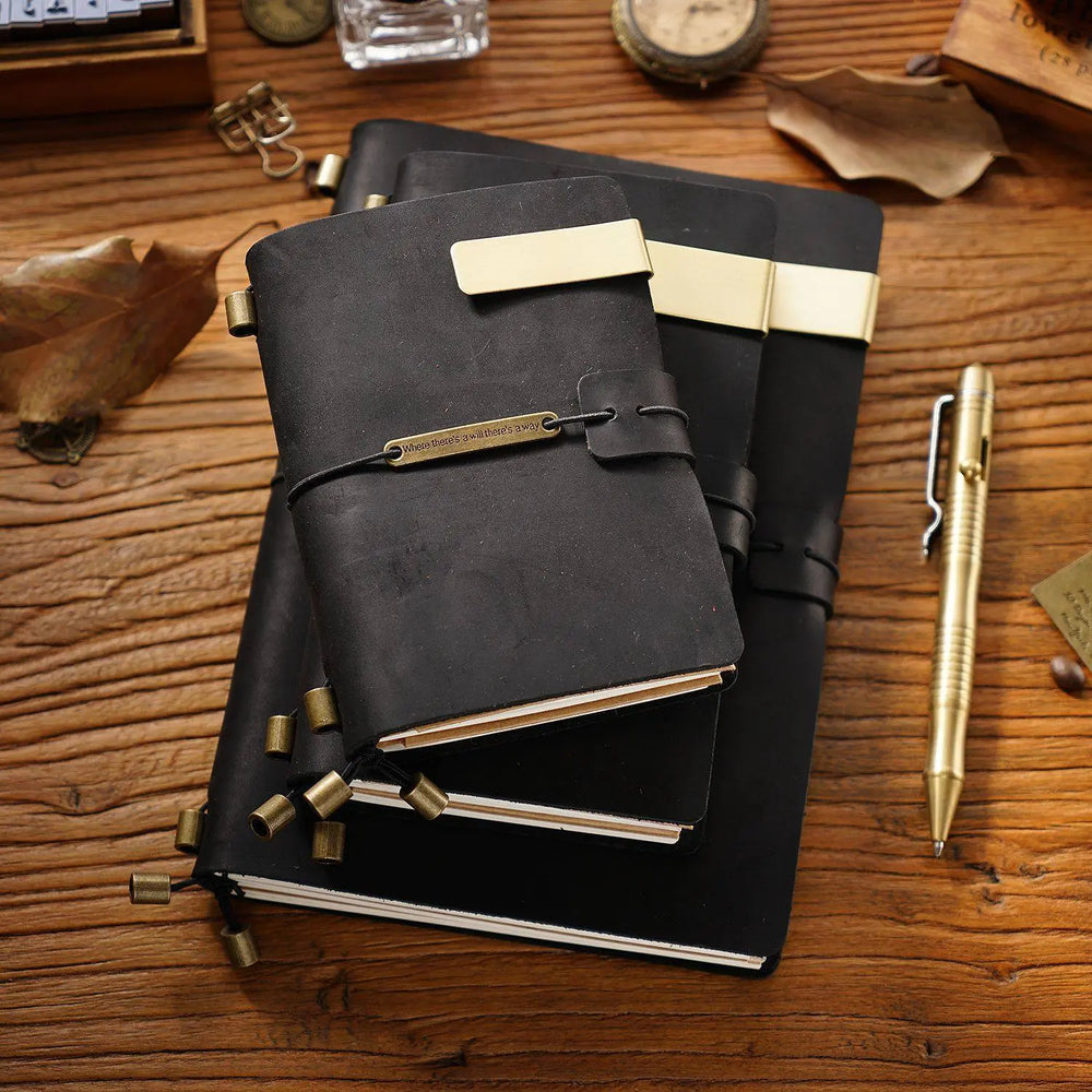 Handmade Crazy Horse Leather Traveler’s Notebook – Refillable TN Journal