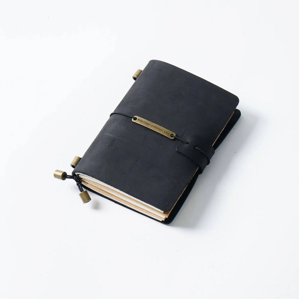 Handmade Crazy Horse Leather Traveler’s Notebook – Refillable TN Journal