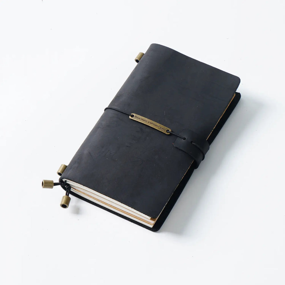 Handmade Crazy Horse Leather Traveler’s Notebook – Refillable TN Journal