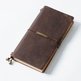 Handmade Crazy Horse Leather Traveler’s Notebook – Refillable TN Journal