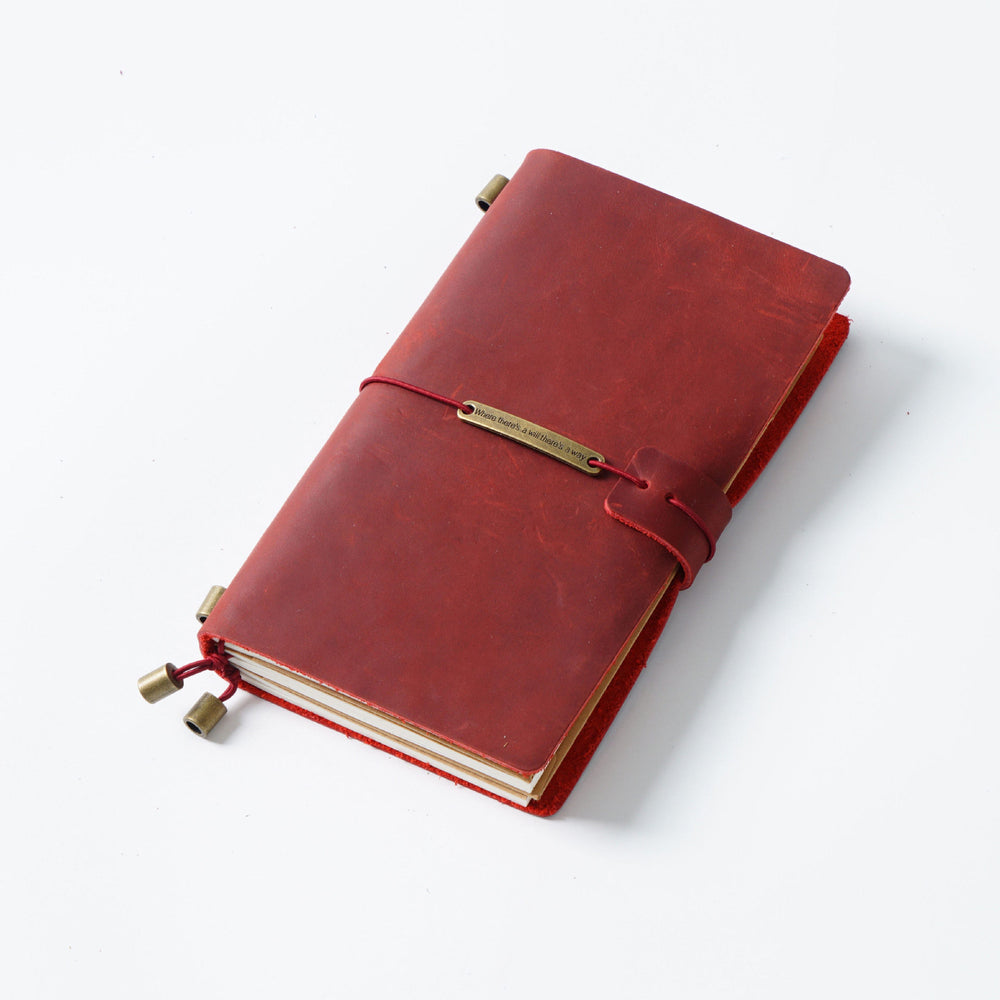 Handmade Crazy Horse Leather Traveler’s Notebook – Refillable TN Journal