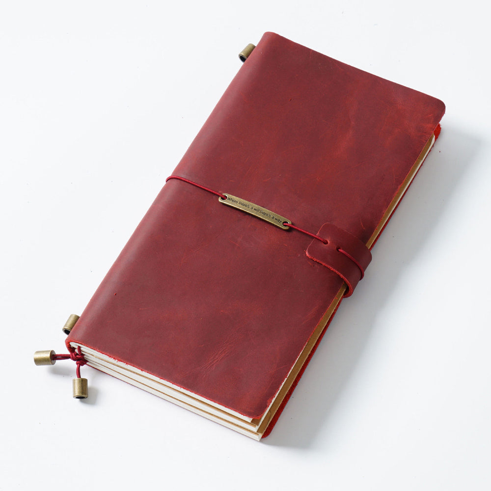 Handmade Crazy Horse Leather Traveler’s Notebook – Refillable TN Journal