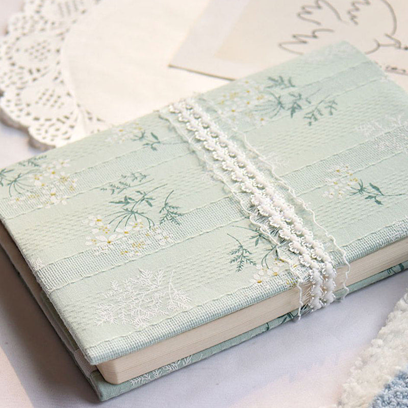Handgemachter Buchumschlag mit Blumenmuster – Stoffumschlag für A5/A6 Ordner und Notizbücher | Sondergrößen erhältlich
