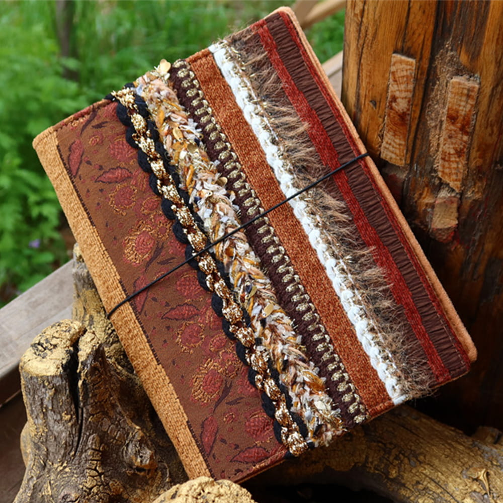 Handmade vintage Ethnic Fabric Cover For Notebook | Binder Cover