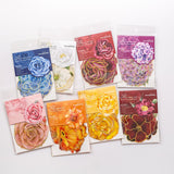 Holographic Blooming Flower Stickers Poppy Rose Pattern