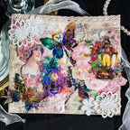 Autocollants holographiques transparents pour scrapbooking en PET
