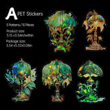 Holographic Clear Door Scrapbooking PET Stickers