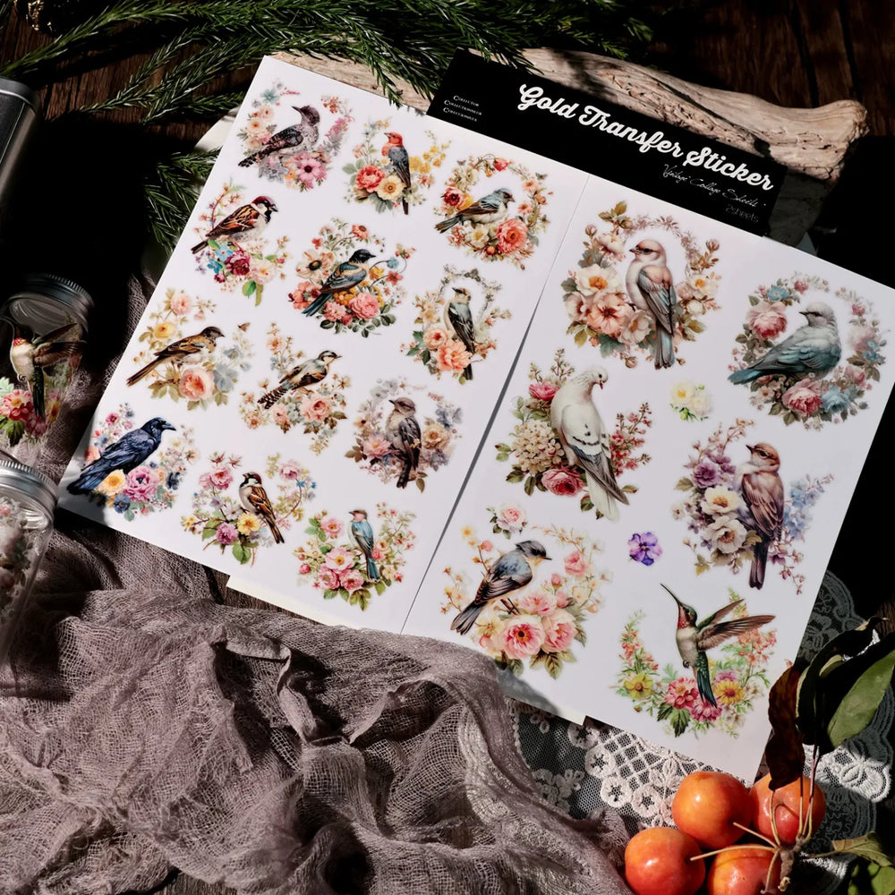 Autocollants Transfert Colibri & Oiseaux