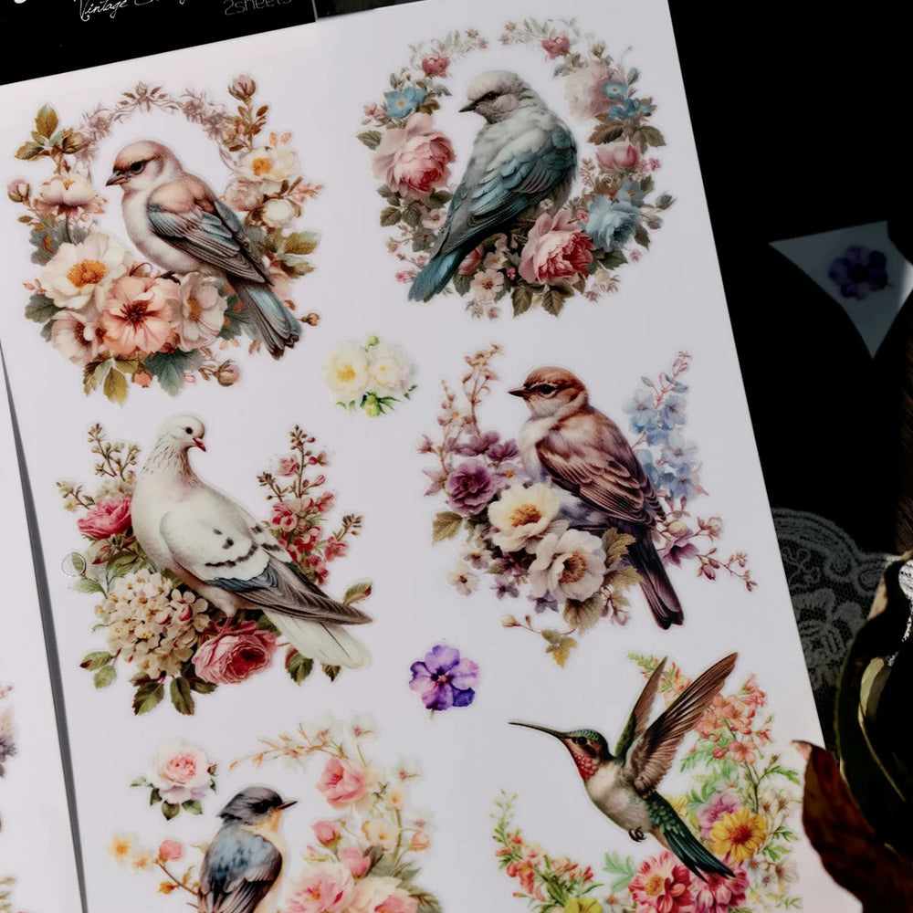 Autocollants Transfert Colibri & Oiseaux