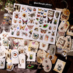 Insekten-Kristall-Rub-On-Transfer-Sticker | Schmetterlings-UV-DTF-Transfer-Sticker