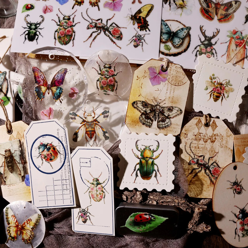 Insect Crystal Rub‑On Transfer Stickers | Butterfly UV DTF Transfer Stickers