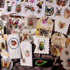 Insekten-Kristall-Rub-On-Transfer-Sticker | Schmetterlings-UV-DTF-Transfer-Sticker