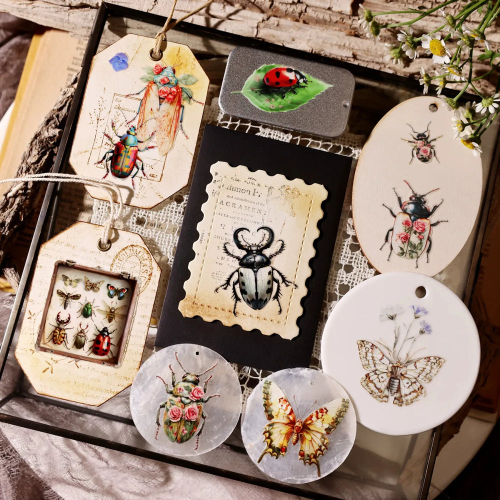 Insect Crystal Rub‑On Transfer Stickers | Butterfly UV DTF Transfer Stickers