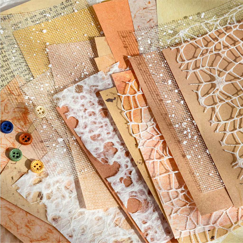 Junk Journal Hollow Mesh Specialty Paper set