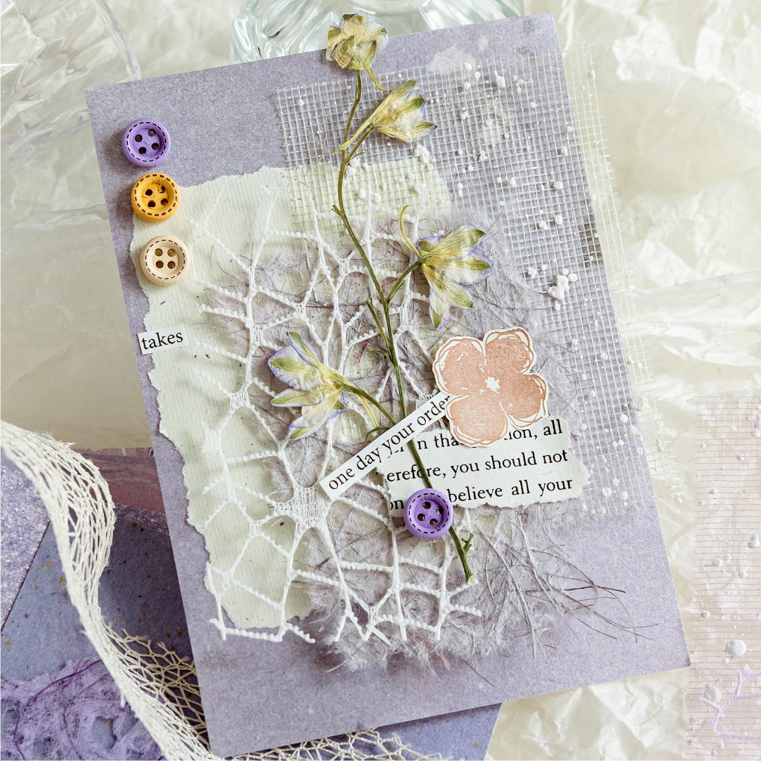 Junk Journal Hollow Mesh Specialty Paper set
