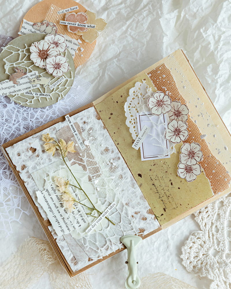 Junk Journal Hollow Mesh Specialty Paper set