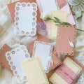 Vintage Scrapbook-Papier-Set mit Spitzenmuster
