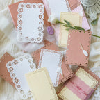 Vintage Scrapbook-Papier-Set mit Spitzenmuster