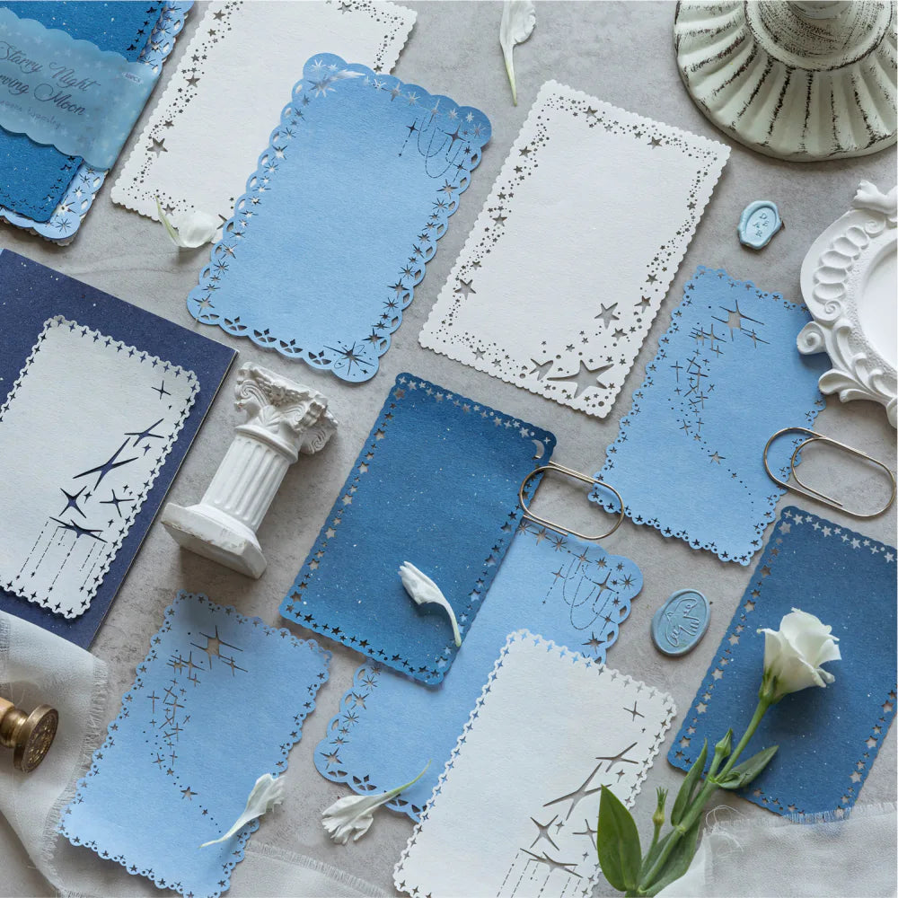 Lace-Cut Vintage Scrapbook Paper Set