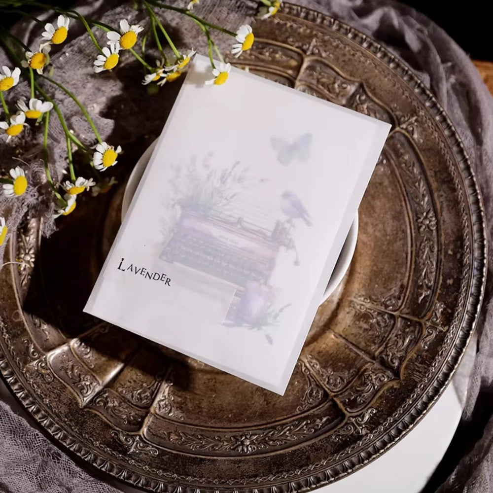 Autocollants Vélin Lavande | Éphéméras pour Journal Intime Mauves