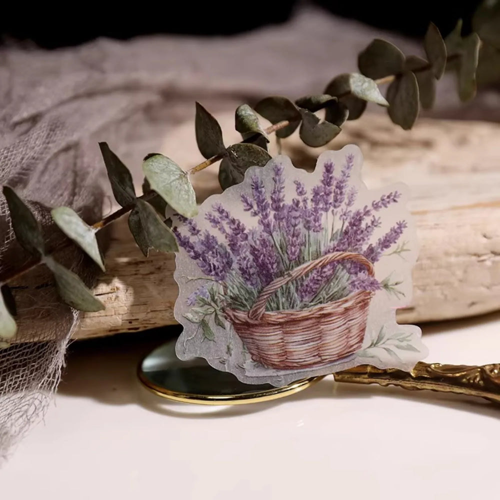 Autocollants Vélin Lavande | Éphéméras pour Journal Intime Mauves