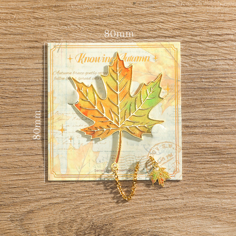 Marque-pages en métal feuille de ginkgo | Cadeau de rentrée pour les amoureux des livres