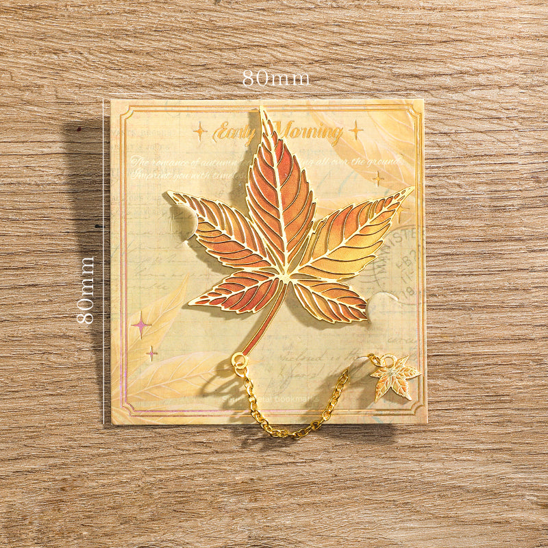 Marque-pages en métal feuille de ginkgo | Cadeau de rentrée pour les amoureux des livres