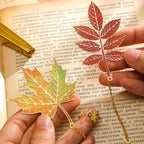 Marque-pages en métal feuille de ginkgo | Cadeau de rentrée pour les amoureux des livres