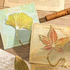 Marque-pages en métal feuille de ginkgo | Cadeau de rentrée pour les amoureux des livres