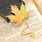 Marque-pages en métal feuille de ginkgo | Cadeau de rentrée pour les amoureux des livres