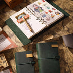Nachfüllbares Notizbuch aus Leder – A5 A6 A7 | Crazy Horse Leder Tagebuch Geschenk