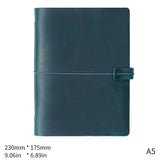 Refillable Leather Binder Notebook Cover – A5 A6 A7 | Crazy Horse Leather Journal Gift