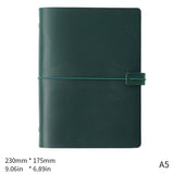 Refillable Leather Binder Notebook Cover – A5 A6 A7 | Crazy Horse Leather Journal Gift