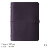 Refillable Leather Binder Notebook Cover – A5 A6 A7 | Crazy Horse Leather Journal Gift