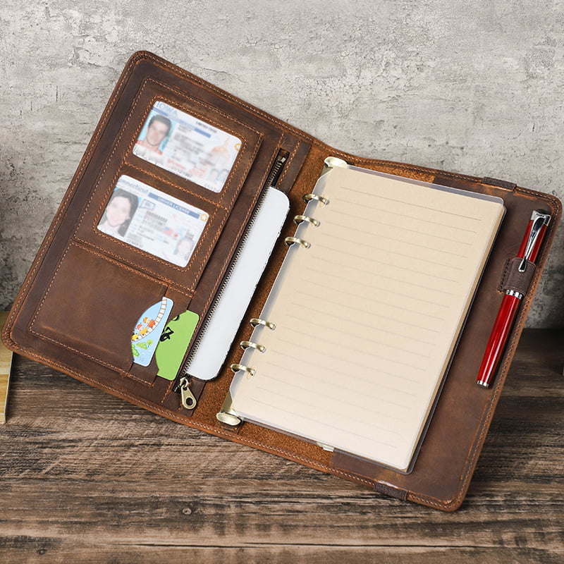 Leather Travelers A5 Notebook Binder Cover