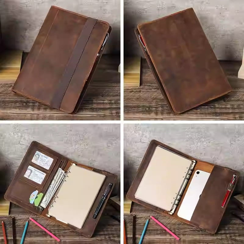 Leather Travelers A5 Notebook Binder Cover