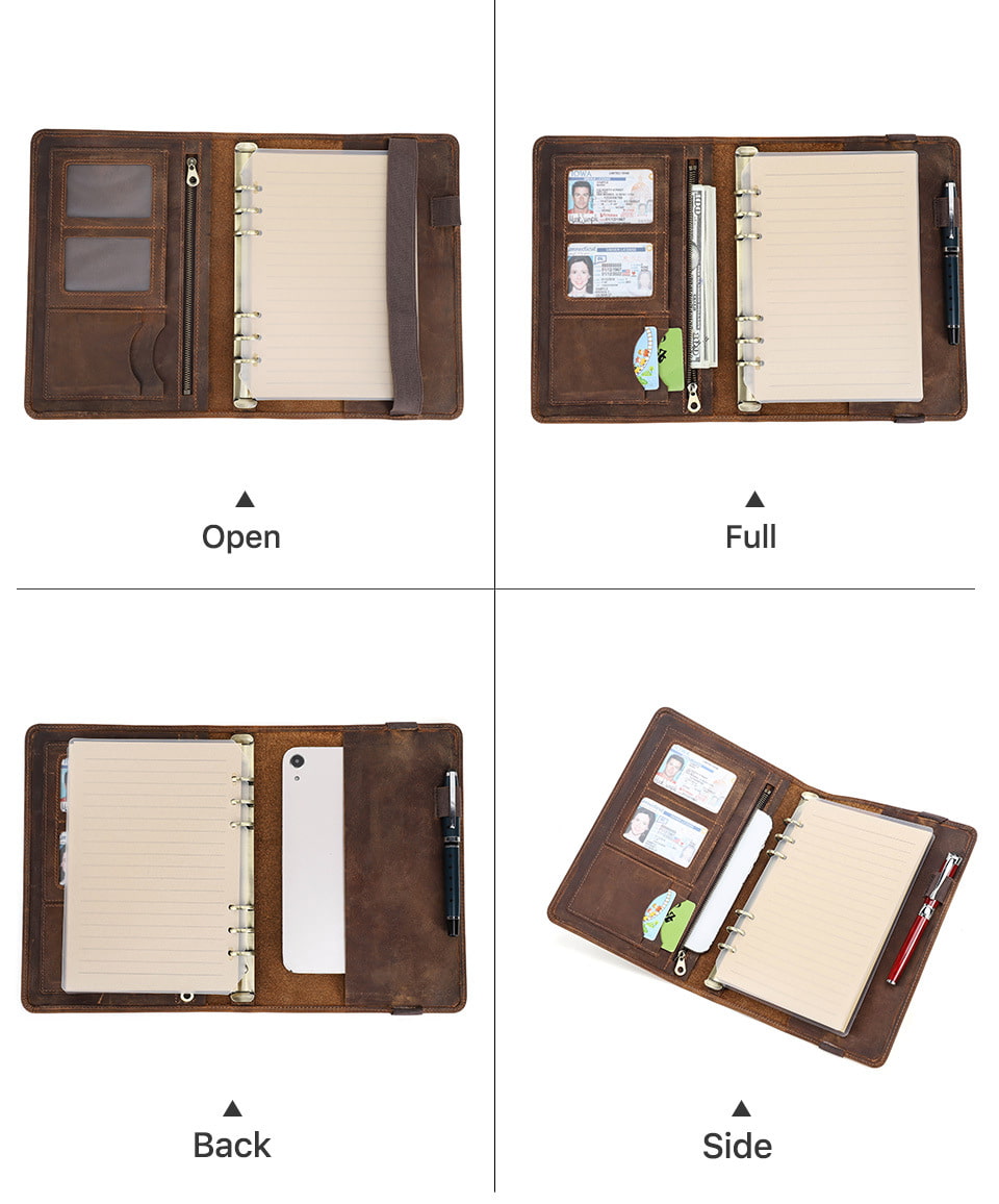 Leather Travelers A5 Notebook Binder Cover