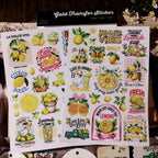Lemon Rub-On Transfer Stickers | Fresh Summer DIY Decor