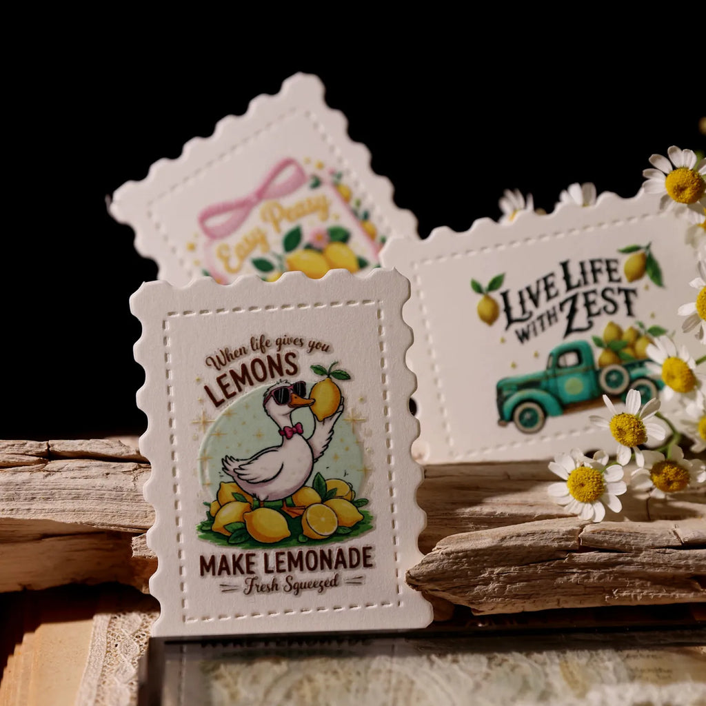 Lemon Rub-On Transfer Stickers | Fresh Summer DIY Decor